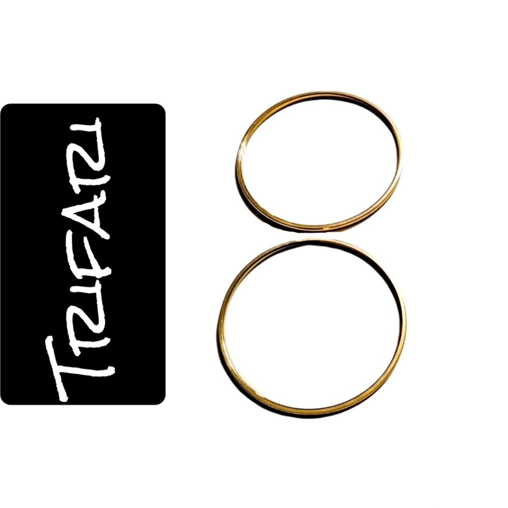 Trifari ~ Two Gold Tone Bangles